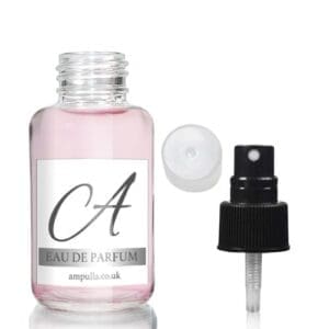 50ml Clear Round Glass Perfume Bottle