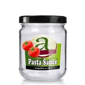 212ml Clear Glass Pasta Sauce Jar With Lid