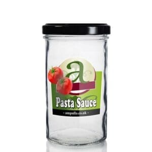 277ml Clear Glass Pasta Sauce Jar With Lid