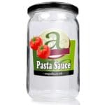 720ml Clear Glass Pasta Sauce Jar with lid