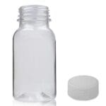 75ml Clear PET Shot Bottle With Natural Cap