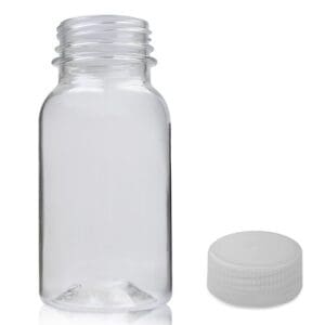 75ml Clear PET Shot Bottle With Natural Cap