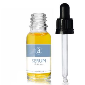 15ml Clear Glass Serum Bottle With Pipette With Wiper