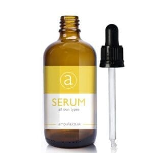 100ml Amber Glass Serum Bottle With T/E Pipette