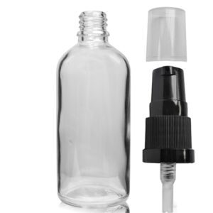 100ml Clear Glass Lotion Bottle