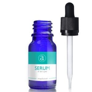10ml Blue Glass Serum Bottle With Straight Pipette