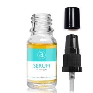 10ml Clear Glass Serum Bottle With Lotion Pump