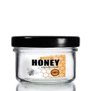120ml Clear Glass Honey Jar With Lid