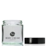 120ml Glass Cream Jar With Black Urea Cap