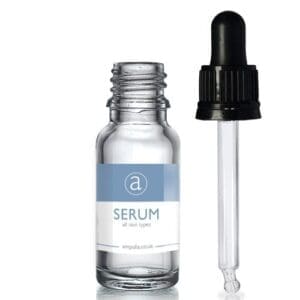 15ml Clear Glass Serum Bottle With Pipette