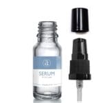 15ml Clear Glass Serum Bottle With Lotion Pump
