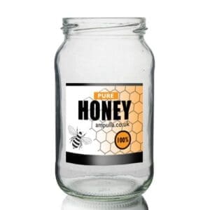 1LB Glass Honey Jar