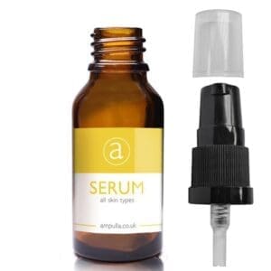 20ml Amber Glass Serum Bottle With Pump