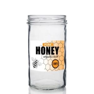 277ml Clear Glass Honey Jar