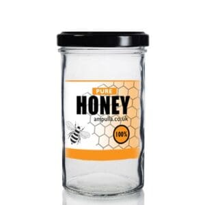 277ml Clear Glass Honey Jar With Lid