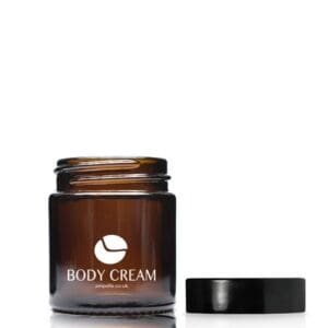 30ml Amber Glass Cream Jar With Screw Cap