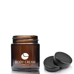 30ml Amber Glass Cream Jar With Screw Cap