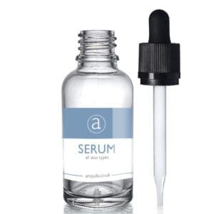 30ml Clear Glass Serum Bottle With CRC Pipette