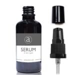 30ml Black Glass Serum Bottle With Lotion Pump