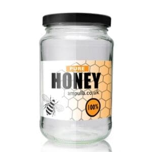 1LB Glass Honey Jar With Lid