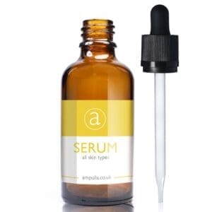 50ml Amber Glass Serum Bottle With CRC Pipette