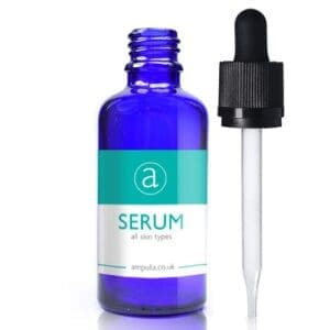 50ml Blue Glass Serum Bottle With CRC Pipette