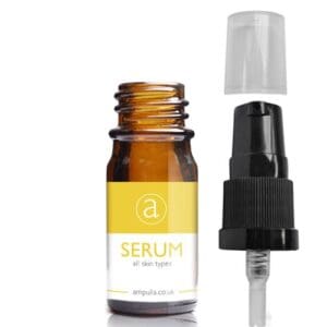5ml Amber Glass Serum Bottle With Pump