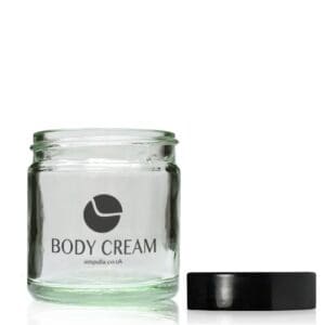 60ml Clear Glass Cream Jar