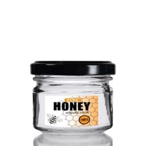 70ml Clear Glass Honey Jar With Lid