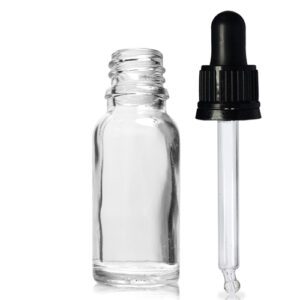 15ml Clear Glass Serum Bottle With Lotion Pump