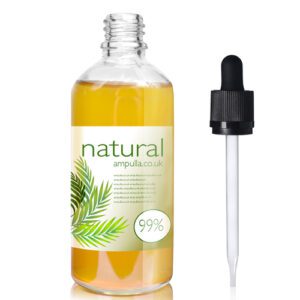 100ml Clear Glass Dropper Bottle With Child Resistant Pipette