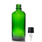 100ml Green Glass Essential Oil Bottle With T/E Dropper Cap