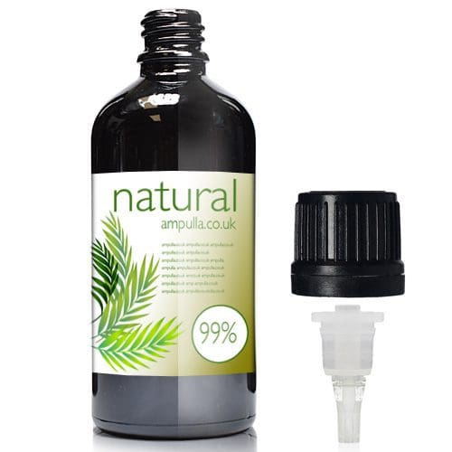 100ml Black Dropper Bottle With Dropper Cap