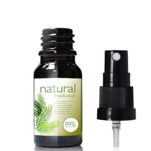 10ml Black Glass Spray Bottle