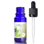 10ml Blue Glass Essential Oil Bottle With CRC Glass Pipette