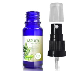 10ml Blue Glass Essential Oil Bottle With Atomiser Spray