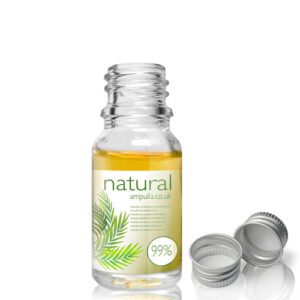 10ml Clear Glass Essential Oil Bottle With Aluminium Cap