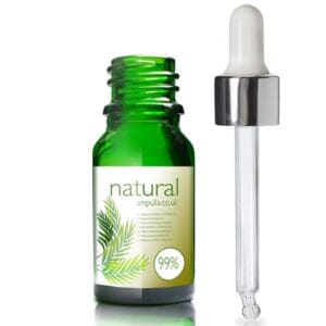 10ml Green Glass Essential Oil Bottle With Luxury Pipette