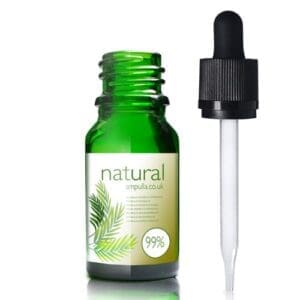 10ml Green Glass Essential Oil Bottle With CRC Glass Pipette