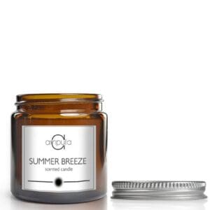 120ml Amber Glass Candle Jar