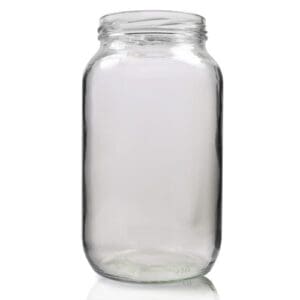 1250ml Clear Glass Jar With Lid