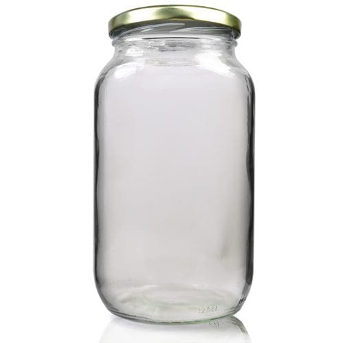 1250ml Clear Glass Jar With Lid