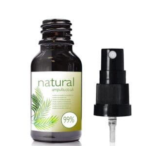 15ml Black Glass Spray Bottle