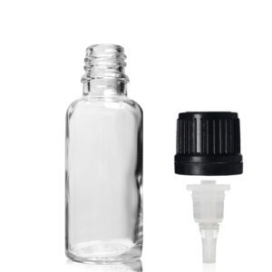 15ml Clear Glass Tamper Evident Dropper Bottle