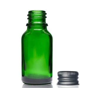 15ml Green Glass Essential Oil Bottle With Aluminium Cap