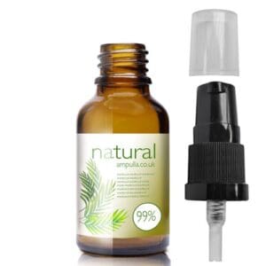 25ml Amber Glass Lotion Bottle