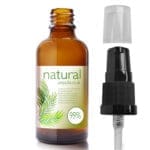 30ml Amber Glass Essential Oil Bottle With Lotion Pump