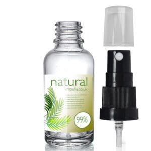 30ml Clear Glass Spray Bottle