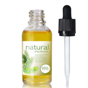 30ml Clear Glass Essential Oil Bottle With CRC Glass Pipette
