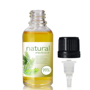 30ml Clear Glass Essential Oil Bottle With Dropper Cap